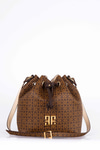 Monogram Desenli Bucket Çanta