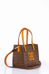 Monogram Desenli Omuz Çantası