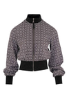Monogram Desenli Saten Ceket