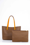 Monogram Desenli Yavrulu Tote Çanta