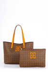 Monogram Desenli Yavrulu Tote Çanta