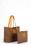 Monogram Desenli Yavrulu Tote Çanta
