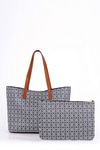 Monogram Desenli Yavrulu Tote Çanta