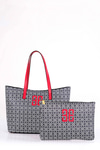 Monogram Desenli Yavrulu Tote Çanta