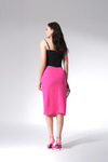 Parlak Taşlı Askılı Crop Bluz