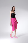 Parlak Taşlı Askılı Crop Bluz