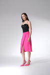 Parlak Taşlı Askılı Crop Bluz