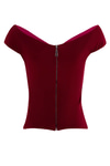 Prenses Yaka Burgu Detaylı Bluz 15623