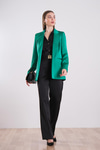 Saten Oversize Blazer Ceket