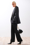 Saten Oversize Blazer Ceket