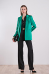 Saten Oversize Blazer Ceket