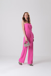 Taşlı Broşlu Aller Drape Detaylı Bol Paça Şık Tulum