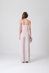 Taşlı Broşlu Aller Drape Detaylı Bol Paça Şık Tulum