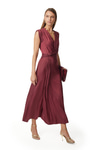 Yırtmaçlı Ve Drape Detaylı Elbise