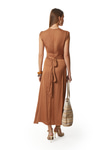 Yırtmaçlı Ve Drape Detaylı Elbise