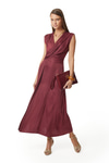 Yırtmaçlı Ve Drape Detaylı Elbise