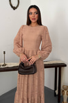 Beige Lace Dress