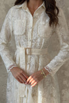 Beige Embellished Dress