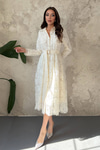 Beige Embellished Dress
