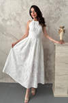 Off-White Halter Dress