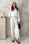 Off-white striped two-piece set