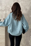 Snow Wash Sequin Jacket