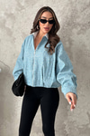 Snow Wash Sequin Jacket