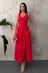 Red Striped Dress