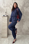 Navy Striped Two-Piece Set