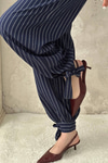Navy Striped Two-Piece Set