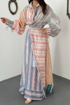 Blue Striped Dress