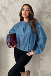 Blue Sequin Jacket