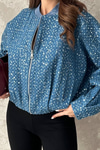 Blue Sequin Jacket