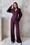 Plum Zip-Up Two-Piece Set