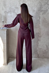 Plum Zip-Up Two-Piece Set