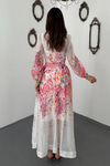 Pink Embellished Floral Dress