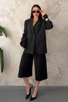 Black Two-Button Blazer Jacket