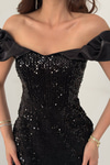 Black Sequin Sleeveless Dress