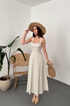Wholesale Off-White Polka Dot Dresses