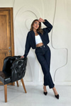 Toptan Lacivert Denim Takım