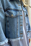 Wholesale Blue Garni Detailed Shirt