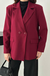 Toptan Mürdüm 2 Düğmeli Blazer Ceket