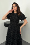 Wholesale Black Rose Dress