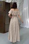 Wholesale Mink Gipel Blouse Skirt Set