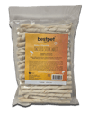 Bestpet Twisted Stick White, %100 Doğal Deri Beyaz Burgu Köpek Ödül Çubuğu 350 gr