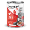 Bestpet Yetişkin Kediler İçin, Taze Kuzu Parça Etli Ve Soslu Yaş Mama 400 gr