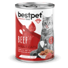 Bestpet Yetişkin Kediler İçin, Taze Sığır Parça Etli Ve Soslu Yaş Mama 400 gr