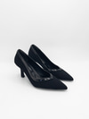 Eliana Stiletto Saten Siyah