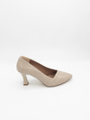 Fayrena Stiletto Vegan Deri Krem