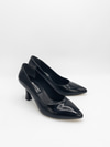 Morgana Stiletto Vegan Deri Siyah